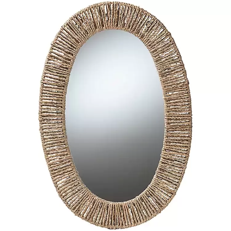 Oval Elwyn Seagrass Wall Mirror>Kirklands Home Best
