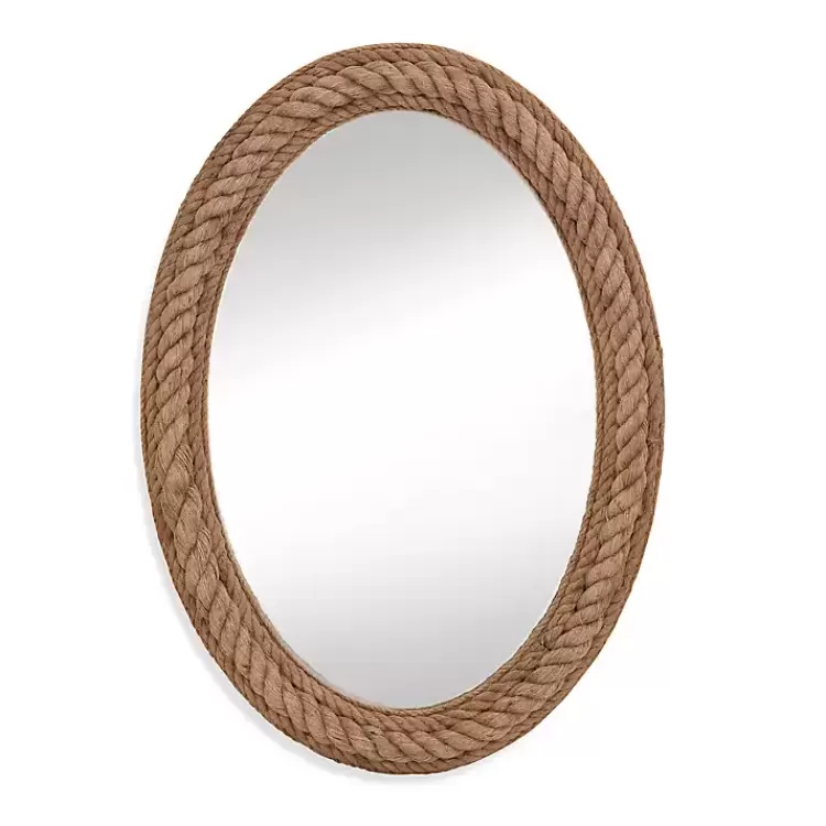 Oval Lyla Natural Rope Wall Mirror>Kirklands Home Hot