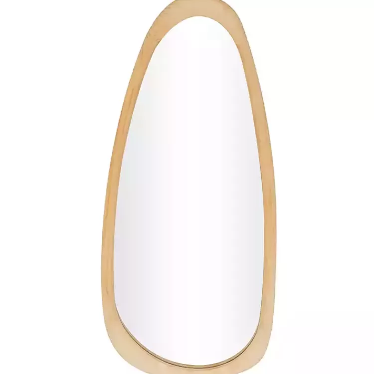 Oval Natural Wood Wall Mirror>Kirklands Home Flash Sale