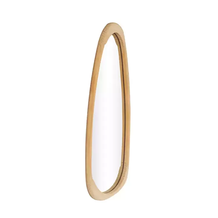 Oval Natural Wood Wall Mirror>Kirklands Home Flash Sale
