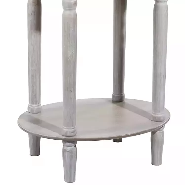 oval_whitewashed_pine_wood_side_table_3.webp Oval washed Pine Wood Side Table>Kirklands Home Store