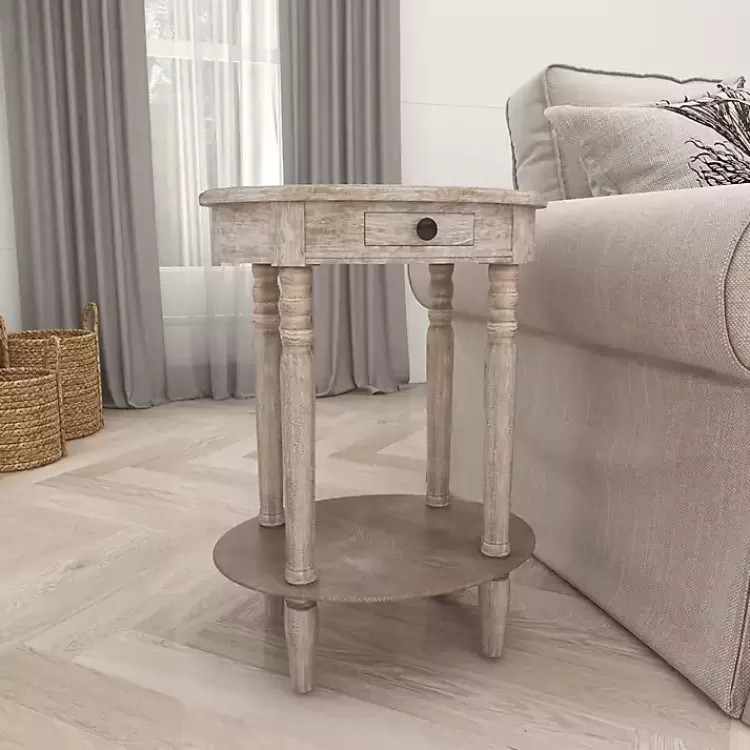 oval_whitewashed_pine_wood_side_table_8.webp Oval washed Pine Wood Side Table>Kirklands Home Store