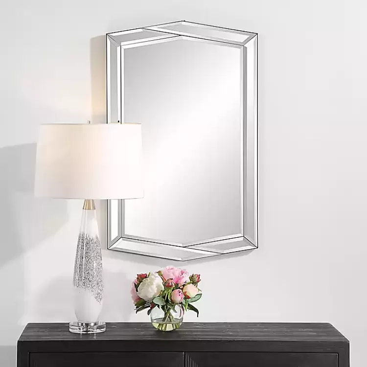 Overlapping Asymmetrical Bevel Wall Mirror>Kirklands Home Best