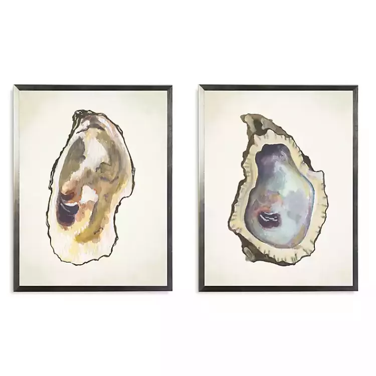 Oyster Shells Framed Art Prints, Set of 2>Kirklands Home Outlet