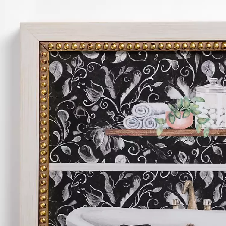 Paisley Bathroom Tub Framed Art Print>Kirklands Home Hot