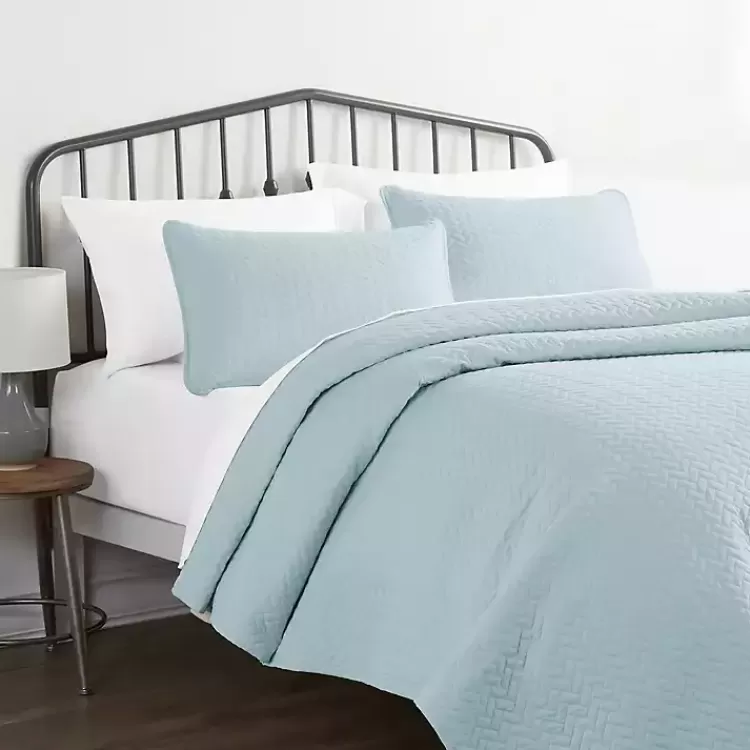 Pale Herring 3-pc. Twin Quilted Coverlet Set>Kirklands Home Store