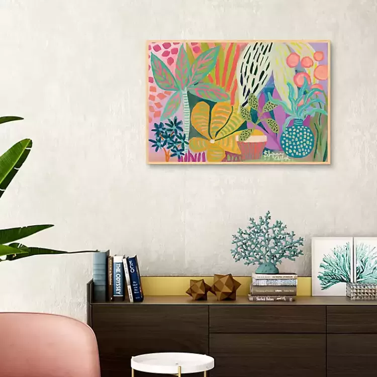 Palm Heaven Framed Canvas Art Print>Kirklands Home Fashion