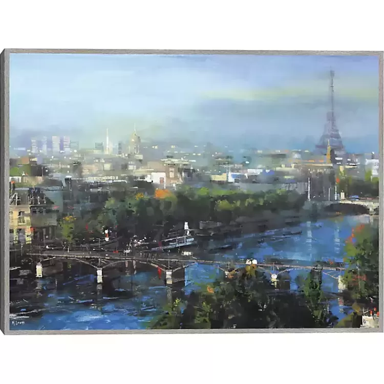 Paris Pedestrian Bridge Framed Canas Art Print>Kirklands Home Shop