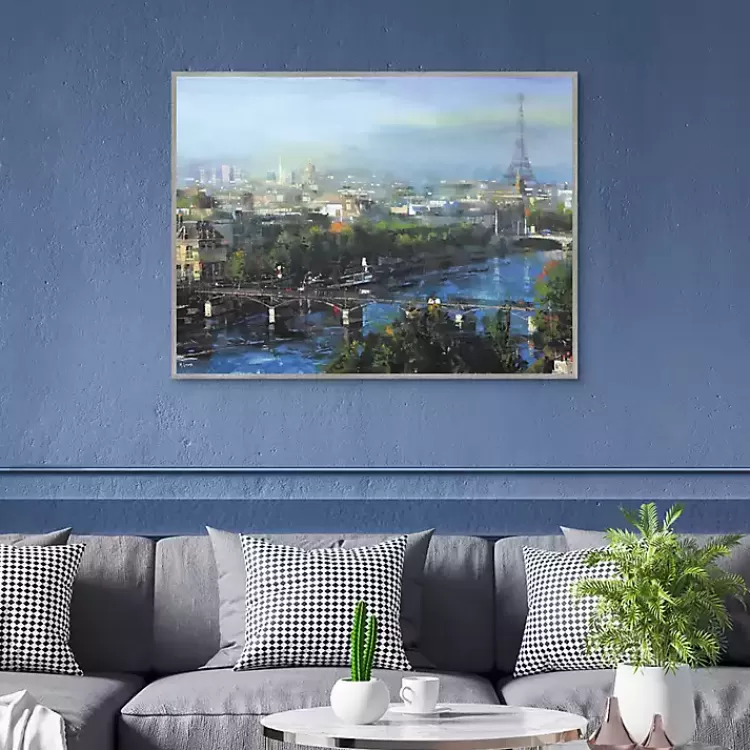 Paris Pedestrian Bridge Framed Canas Art Print>Kirklands Home Shop