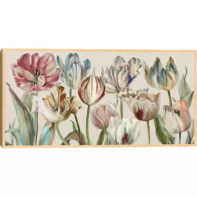 Parrot Tulips Framed Canvas Art Print>Kirklands Home Fashion