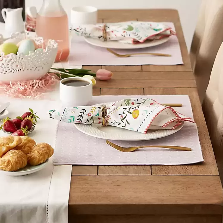 pastel_lavender_fog_dobby_placemats_set_of__5.webp Pastel Lavender Fog Dobby Placemats, Set of 6>Kirklands Home Best Sale