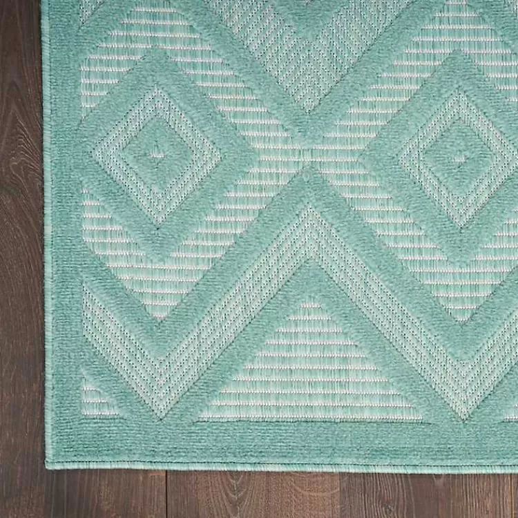 pastel_lime_diamond_outdoor_area_rug_x_3.webp Pastel Lime Diamond Outdoor Area Rug, 6x9>Kirklands Home Fashion