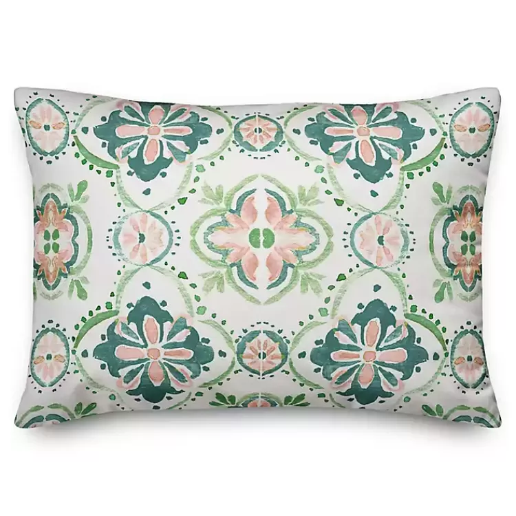 Pastel Medallions Outdoor Accent Pillow>Kirklands Home Store