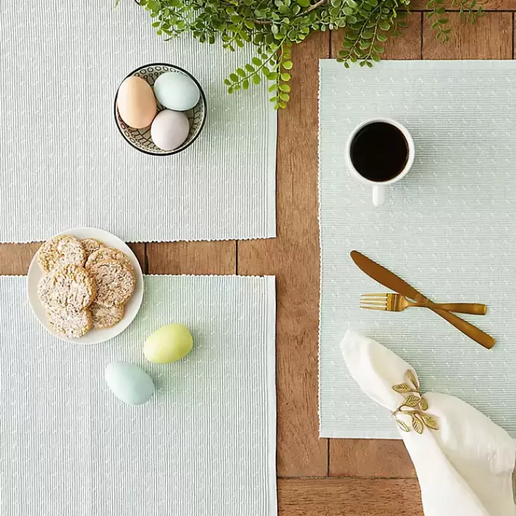 pastel_misty_blue_dobby_placemats_set_of__4.webp Pastel Misty Dobby Placemats, Set of 6>Kirklands Home Store