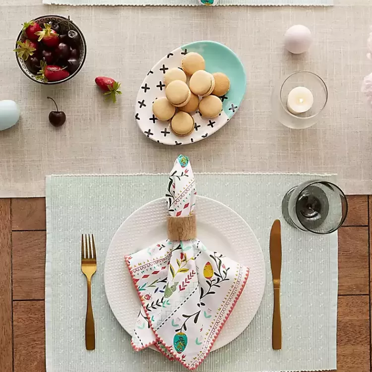 pastel_misty_blue_dobby_placemats_set_of__6.webp Pastel Misty Dobby Placemats, Set of 6>Kirklands Home Store