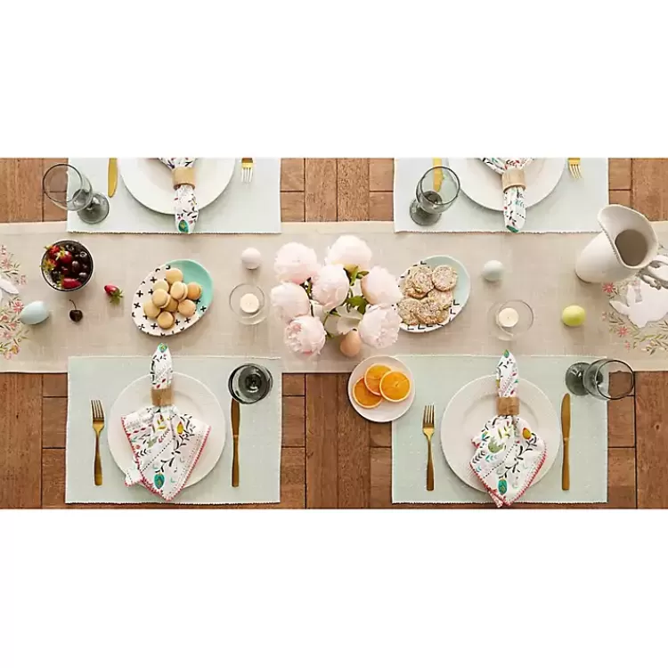 pastel_misty_blue_dobby_placemats_set_of__7.webp Pastel Misty Dobby Placemats, Set of 6>Kirklands Home Store