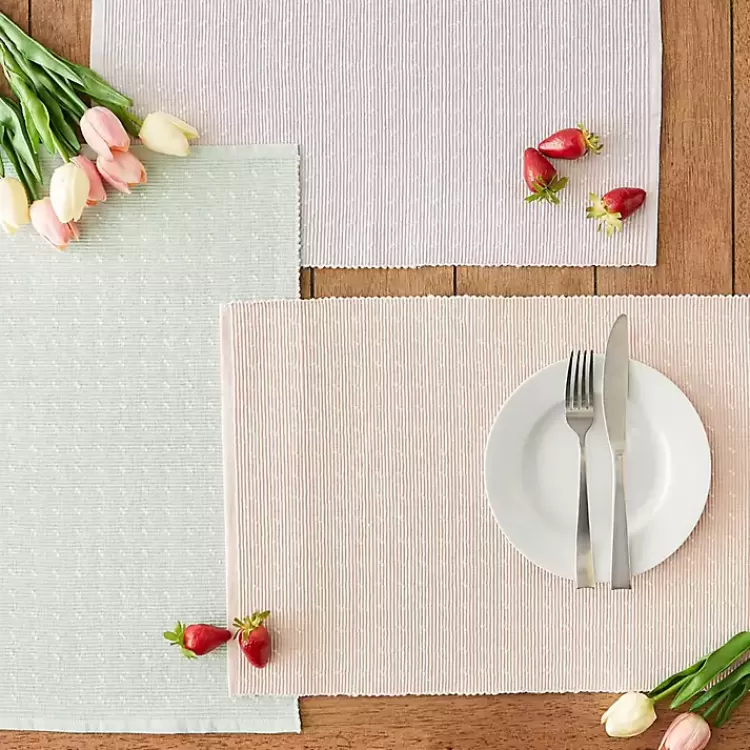 pastel_misty_blue_dobby_placemats_set_of__8.webp Pastel Misty Dobby Placemats, Set of 6>Kirklands Home Store