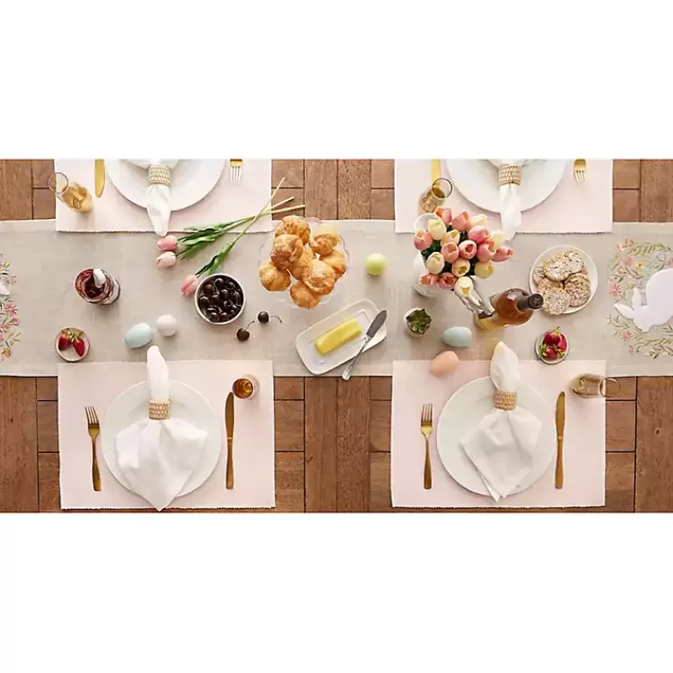 pastel_rose_dobby_placemats_set_of__7.webp Pastel Rose Dobby Placemats, Set of 6>Kirklands Home Fashion