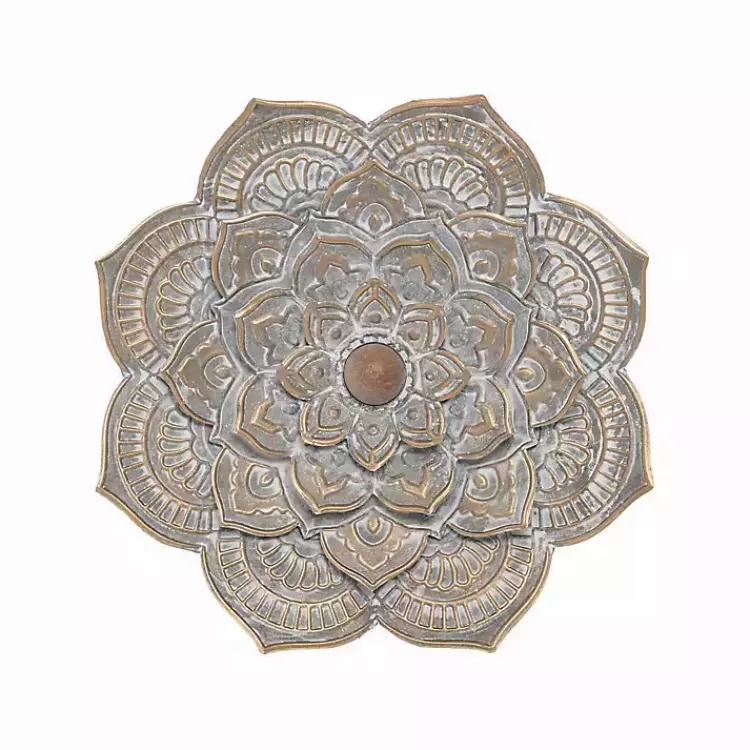 Patina Finish Metal Flower Large Wall Plaque>Kirklands Home Cheap