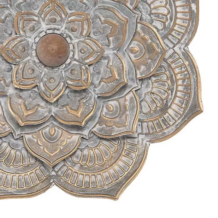 Patina Finish Metal Flower Large Wall Plaque>Kirklands Home Cheap