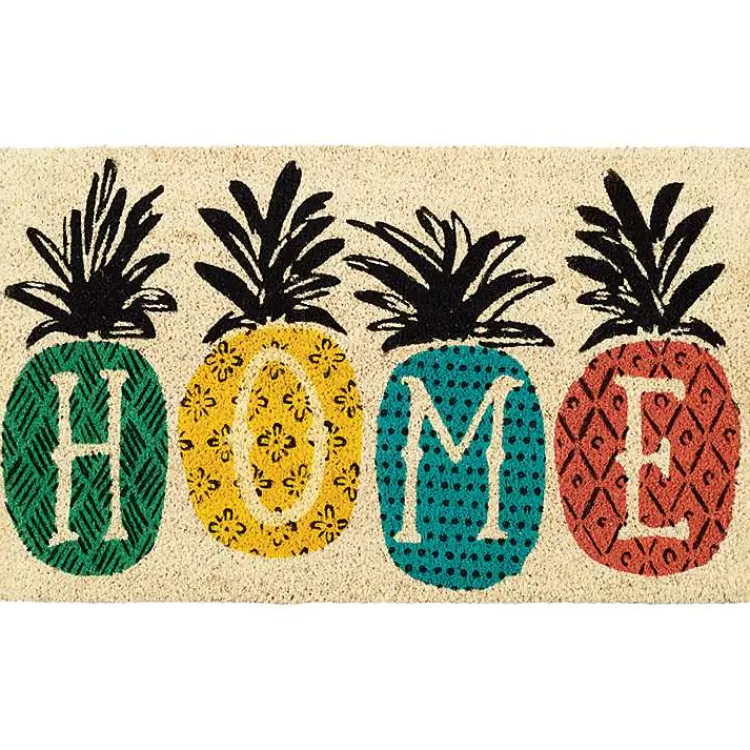 Patterned Pineapples Home Coir Doormat>Kirklands Home Shop