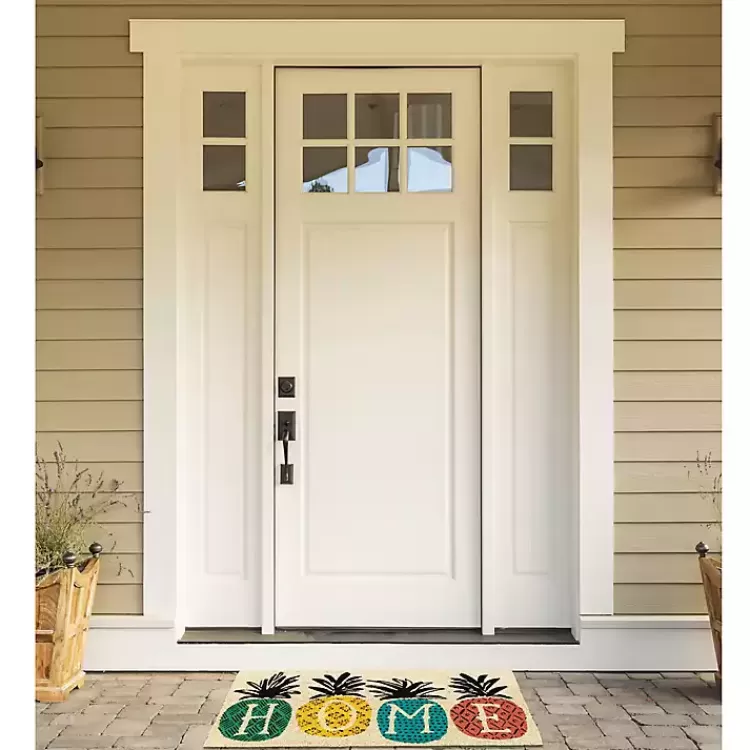 Patterned Pineapples Home Coir Doormat>Kirklands Home Shop