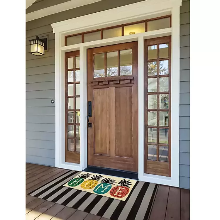 patterned_pineapples_home_coir_doormat_3.webp Patterned Pineapples Home Coir Doormat>Kirklands Home Shop