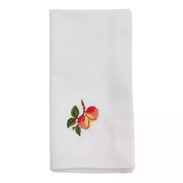 Peach Embroidered 4-pc. Napkin Set>Kirklands Home Flash Sale