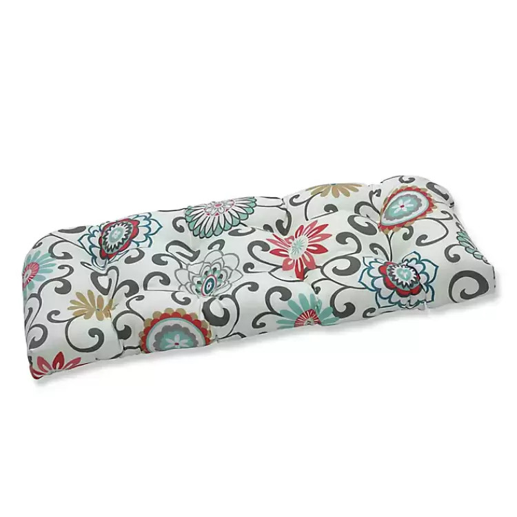 Peachtini Pom Pom Play Wicker Loveseat Cushion>Kirklands Home Fashion