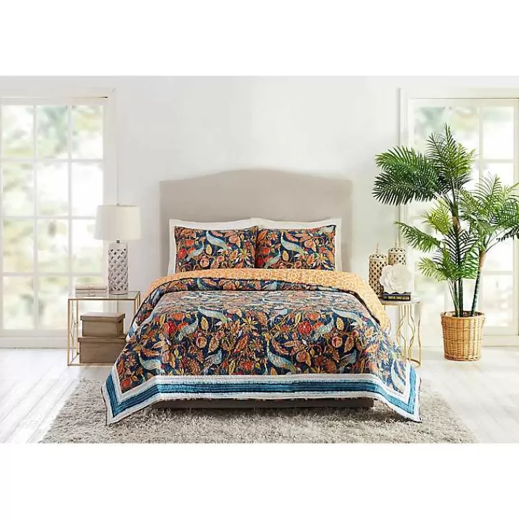Peacock Garden King 3-pc. Quilt Set>Kirklands Home Outlet