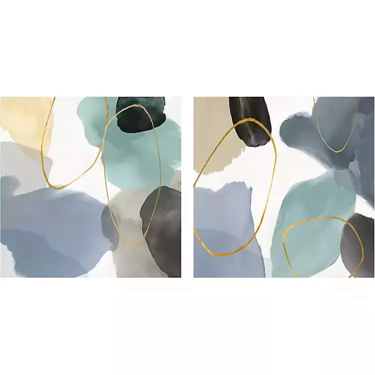 Pebbled Harmony Giclee Canvas Art Print, Set of 2>Kirklands Home Hot