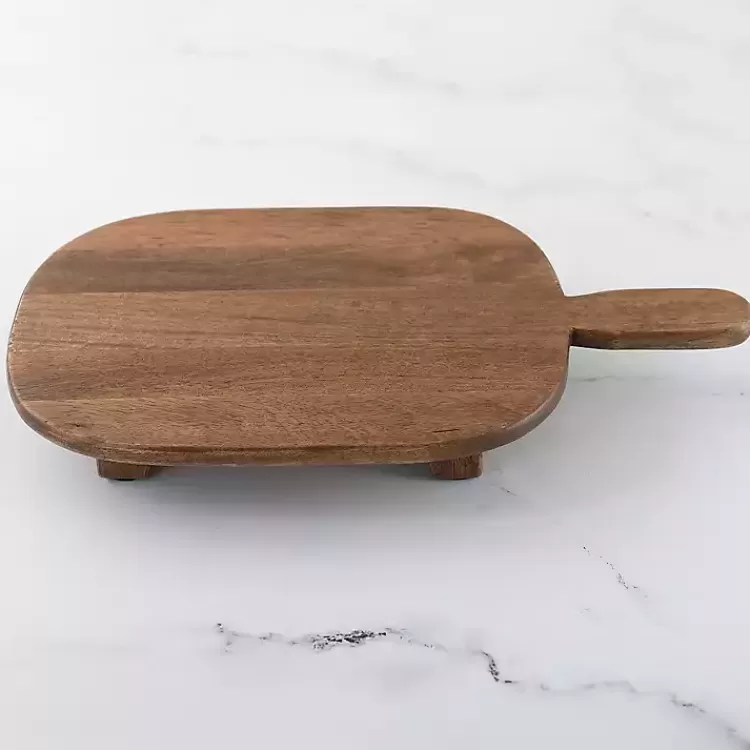 Pedestal Mango Wood Rounded Serving Board>Kirklands Home Fashion