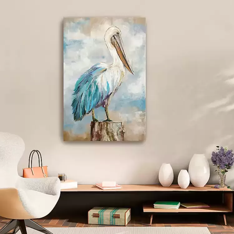 Pelican Perch Canvas Art Print, 24x36 in.>Kirklands Home Best