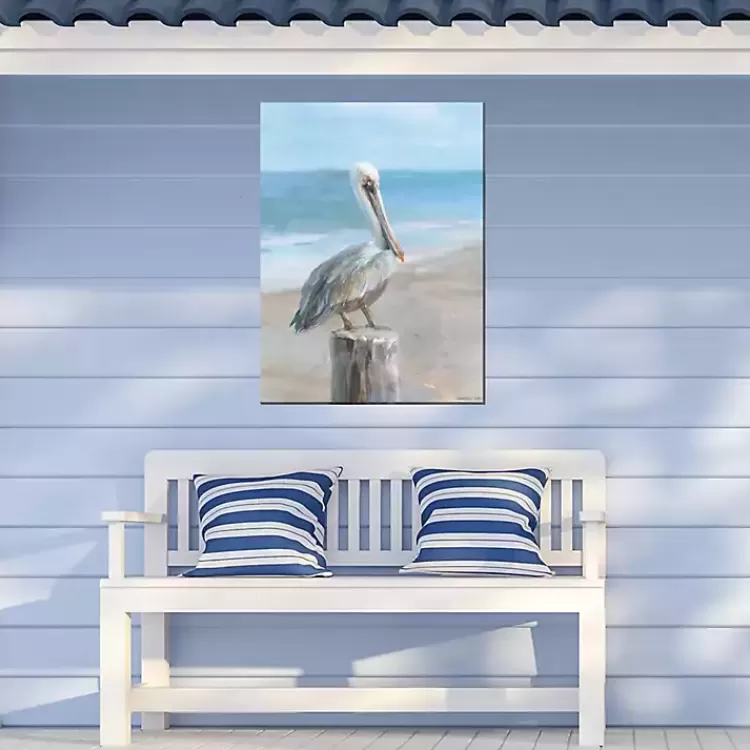 Pelican Portrait Outdoor Canvas Art Print>Kirklands Home Discount