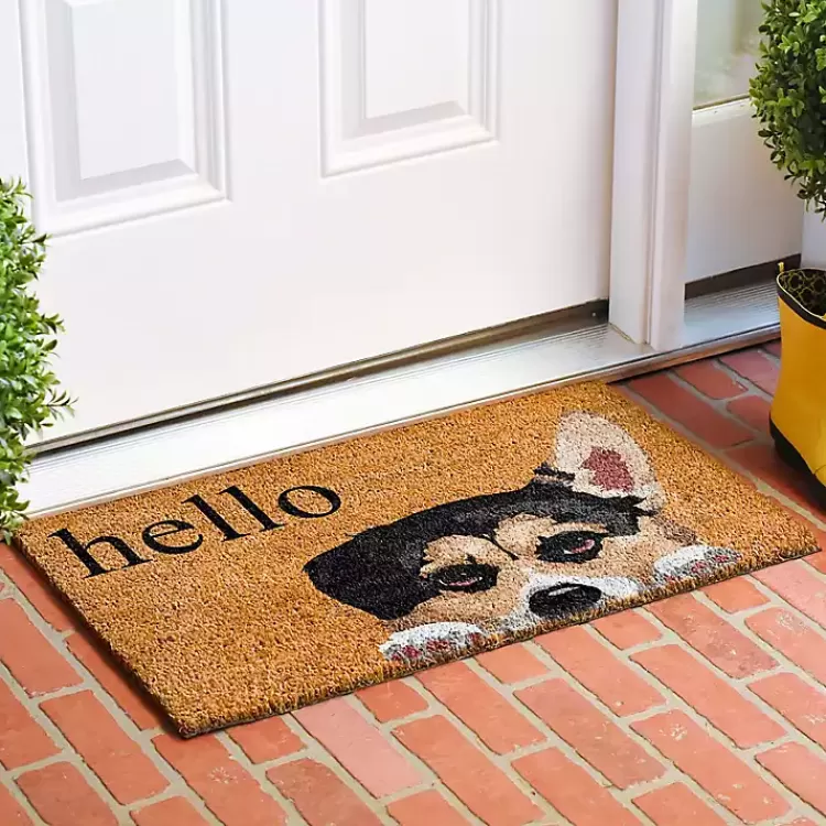 Pembroke Welsh Corgi Hello Doormat>Kirklands Home Online