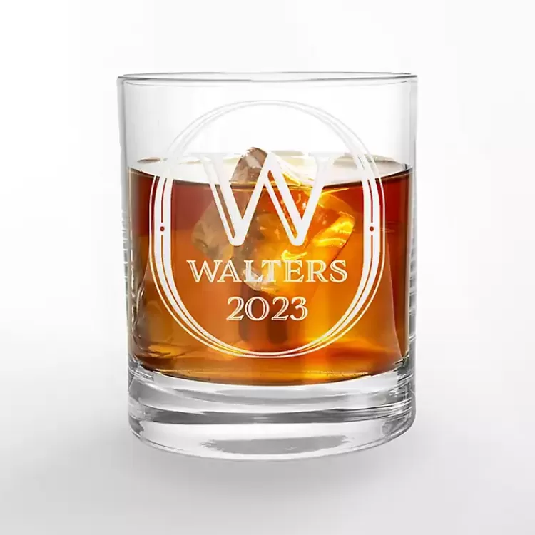 Personalized Art Deco Whiskey Glasses, Set of 2>Kirklands Home New