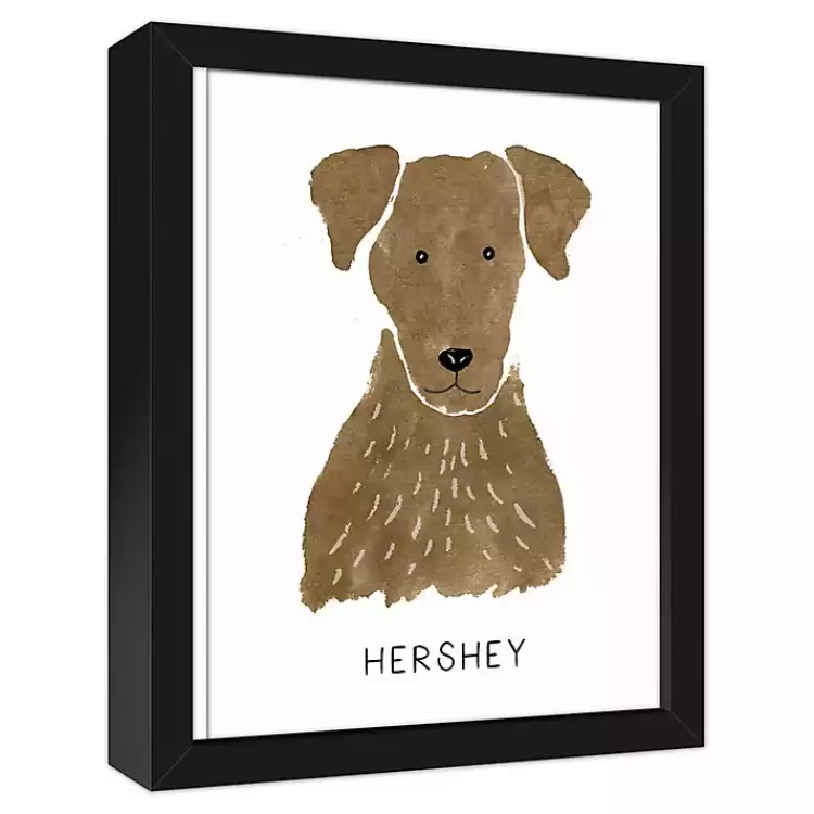 Personalized Chocolate Labrador Canvas Wall Plaque>Kirklands Home Store