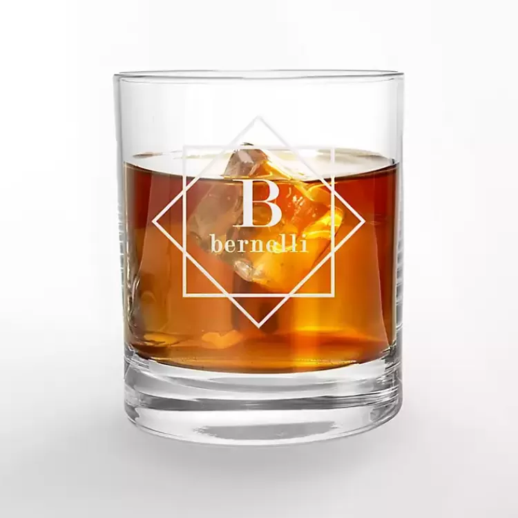 Personalized Diamond Whiskey Glasses, Set of 2>Kirklands Home Clearance