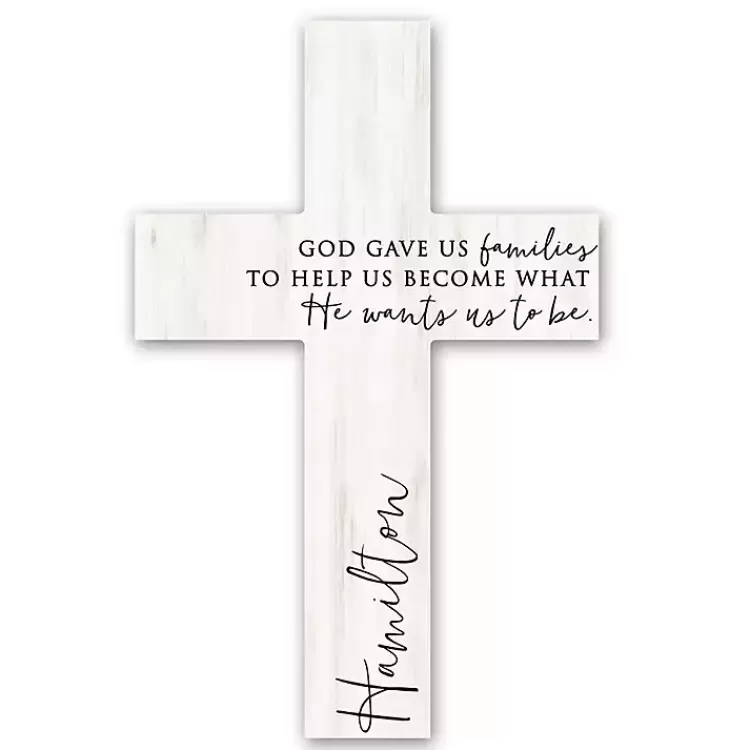Personalized Families Cross Wall Plaque>Kirklands Home Best Sale