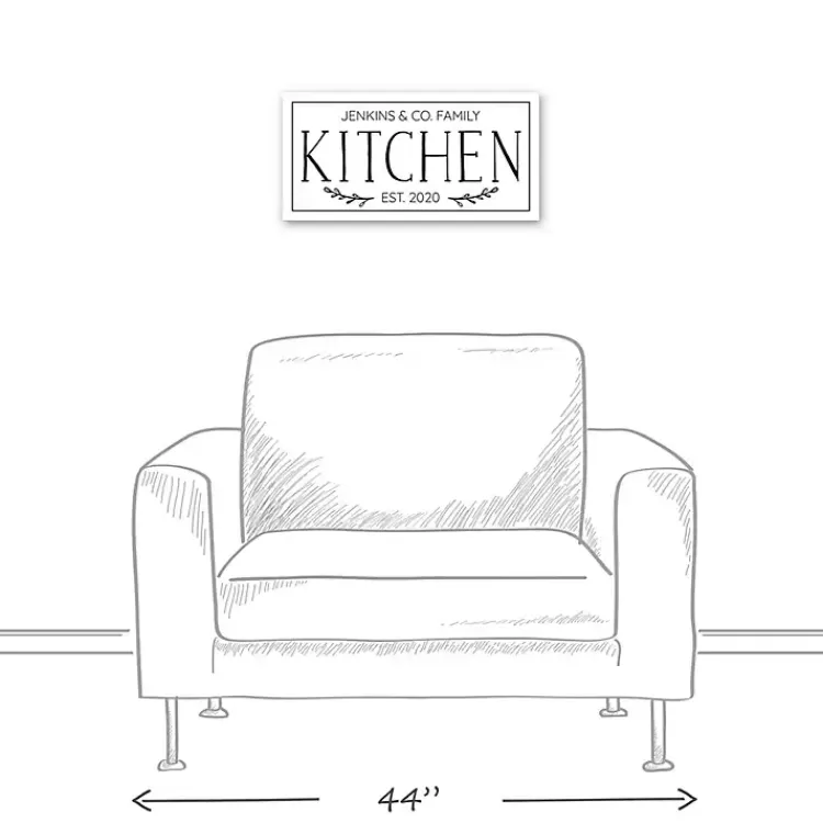 personalized_family_kitchen_co_canvas_wall_plaque_3.webp Personalized Family Kitchen Co. Canvas Wall Plaque>Kirklands Home Hot