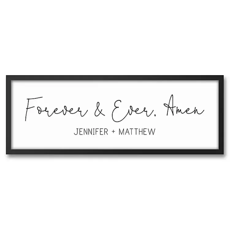 Personalized Forever and Ever Canvas Wall Plaque>Kirklands Home New
