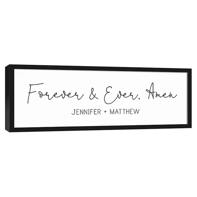 Personalized Forever and Ever Canvas Wall Plaque>Kirklands Home New