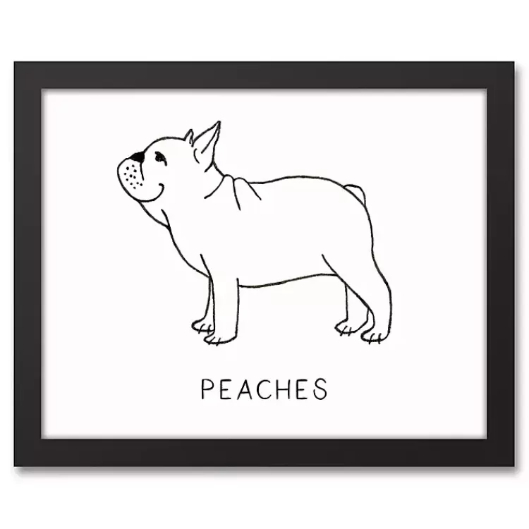 Personalized French Bulldog Framed Wall Plaque>Kirklands Home Discount