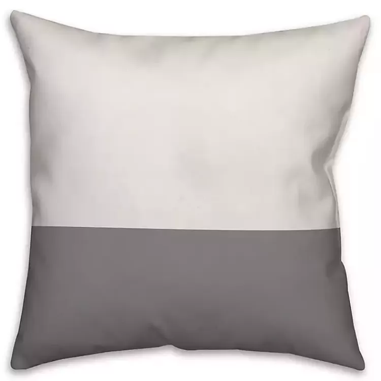 Personalized Gray and White Our Home Pillow>Kirklands Home New