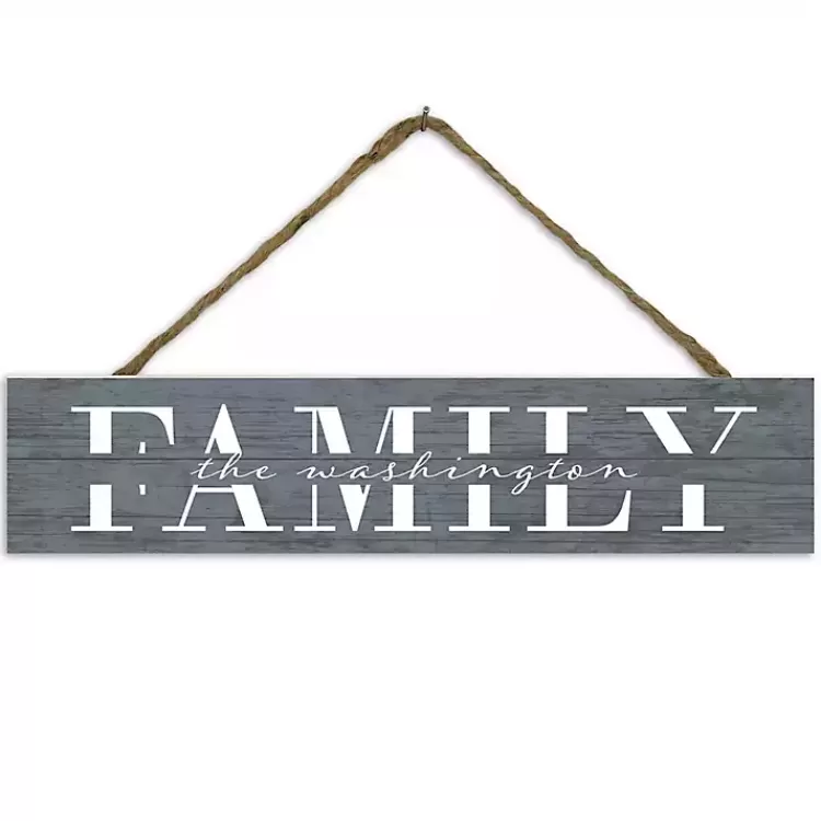 Personalized Gray Family Wall Plaque>Kirklands Home Store