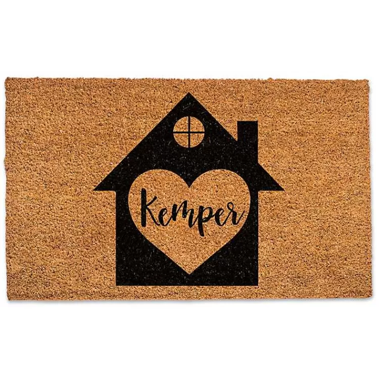 Personalized Heart Home Coir Doormat>Kirklands Home Store