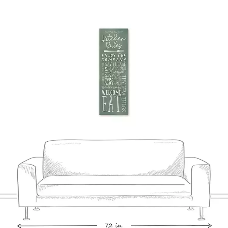 personalized_kitchen_rules_canvas_wall_plaque_3.webp Personalized Kitchen Rules Canvas Wall Plaque>Kirklands Home Best