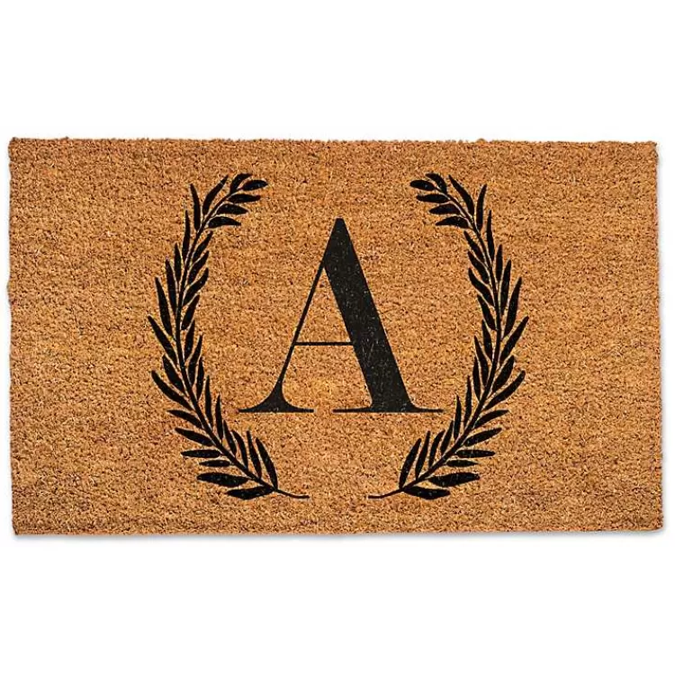 Personalized Monogram Laurel Doormat>Kirklands Home Cheap