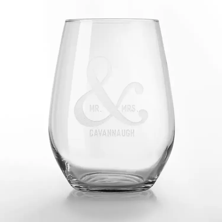 personalized_mr__mrs_wine_glasses_set_of__2.webp Personalized Mr. & Mrs. Wine Glasses, Set of 2>Kirklands Home Flash Sale