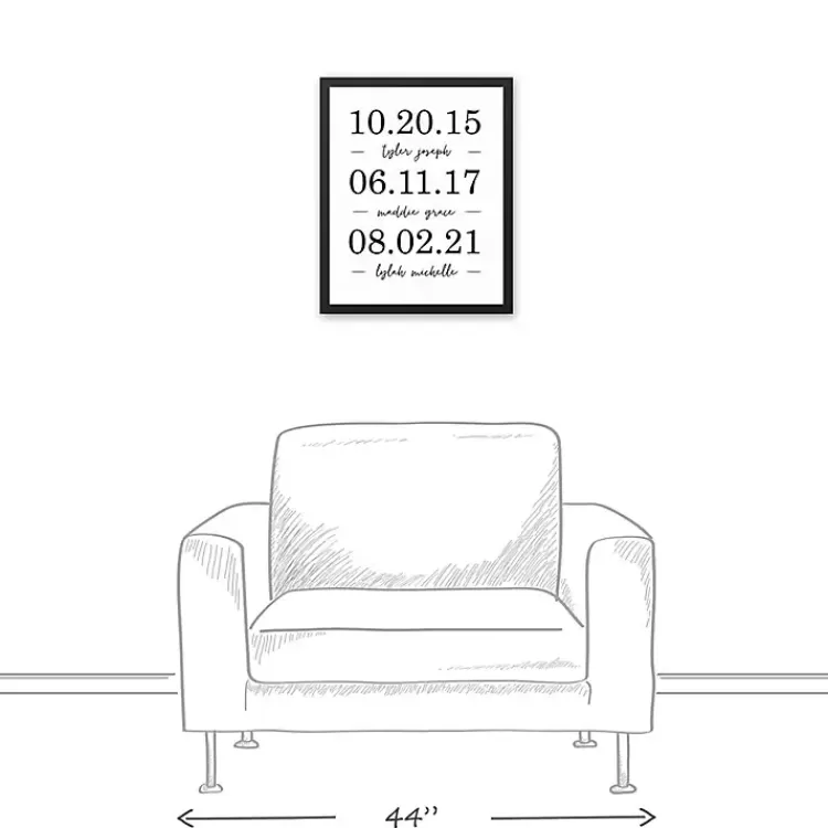 personalized_names__dates_framed_canvas_print_3.webp Personalized Names & Dates Framed Canvas Print>Kirklands Home Best